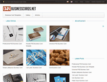 Tablet Screenshot of ownbusinesscards.net